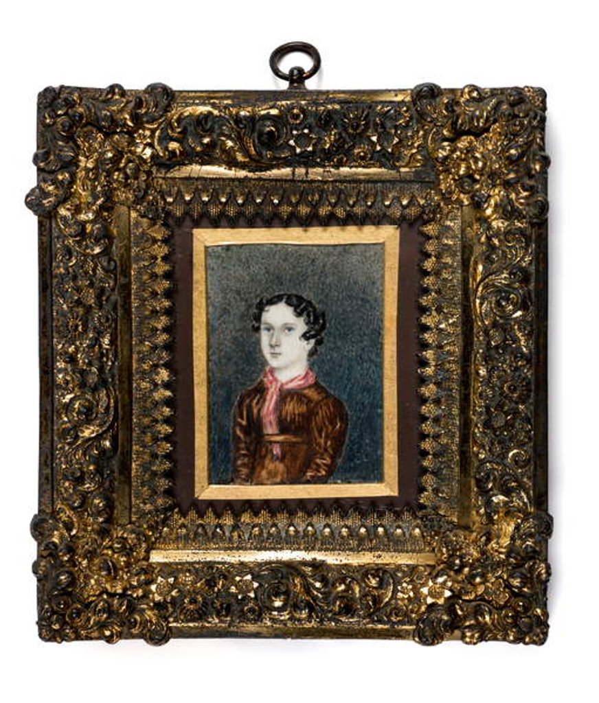 Detail of Miniature of Anne Lister of Shibden Hall by English School