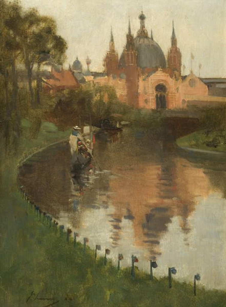 Detail of Kelvingrove, View from the River, 1888 by John Lavery