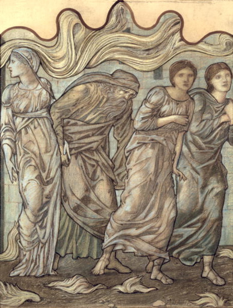 Detail of Lot and his Daughters, 1874 by Edward Coley Burne-Jones