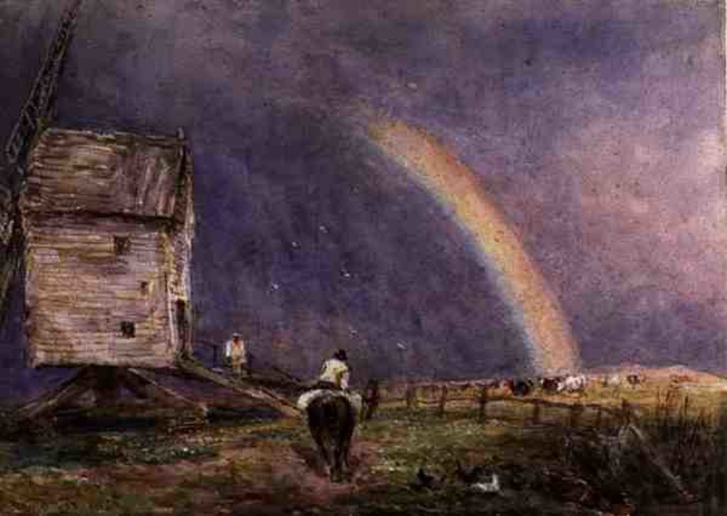 Detail of The Mill, 1853 by David Cox