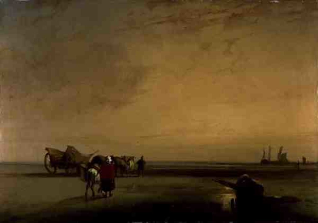 Detail of Normandy Sands by Richard Parkes Bonington