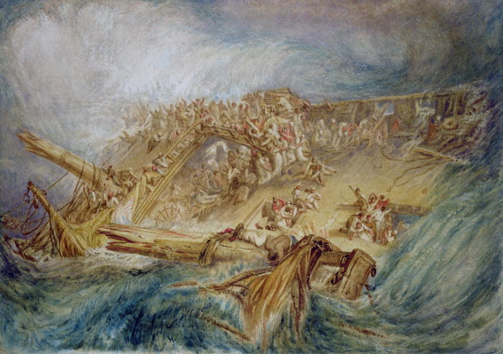 Detail of The Loss of an East Indiaman, c.1818 by Joseph Mallord William Turner