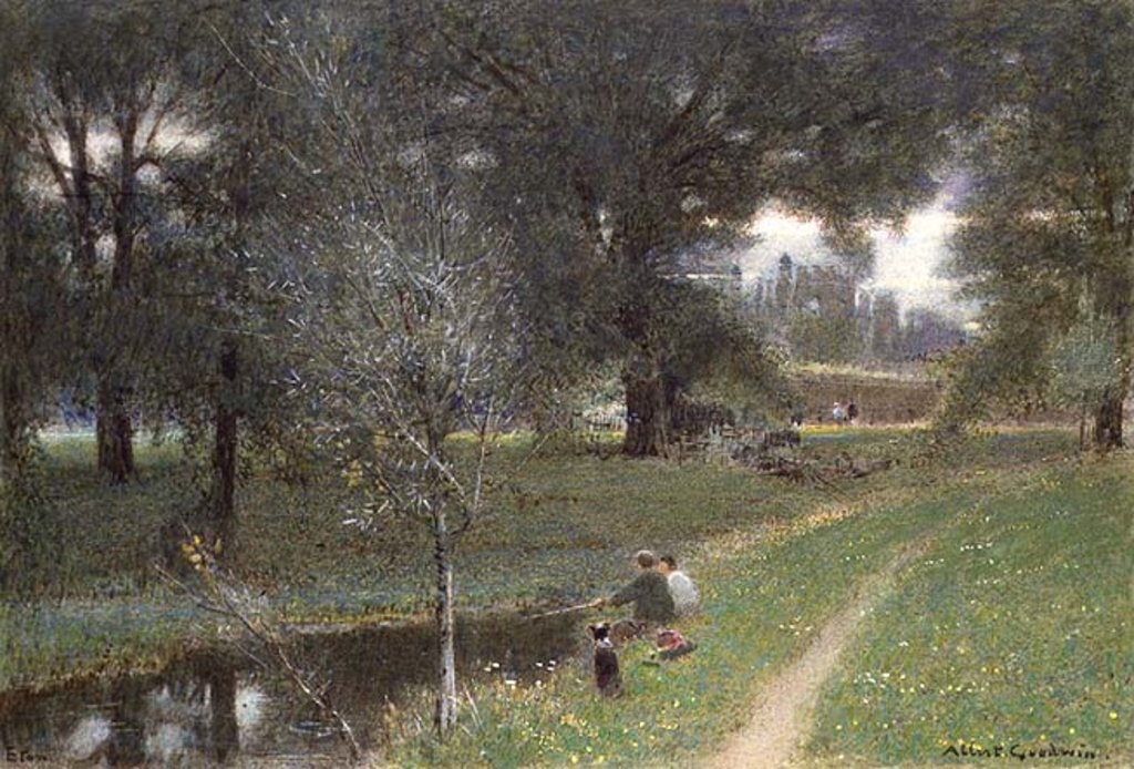 Detail of Eton, 1907 by Albert Goodwin