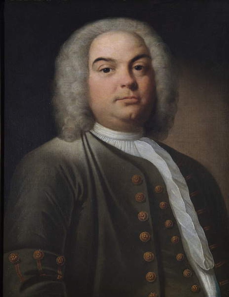 Detail of Portrait of a gentleman, called George Frederick Handel by English School