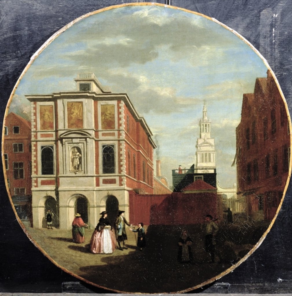 Detail of Christ's Hospital, 1748 by Samuel Wale