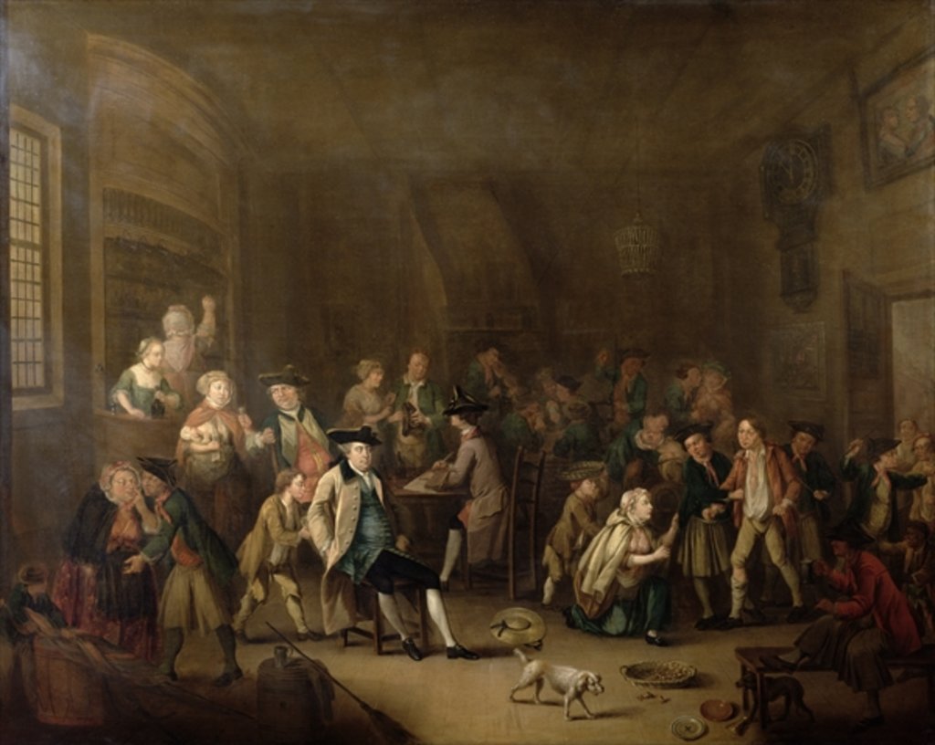 Detail of The Press Gang, c.1760s by John Collet