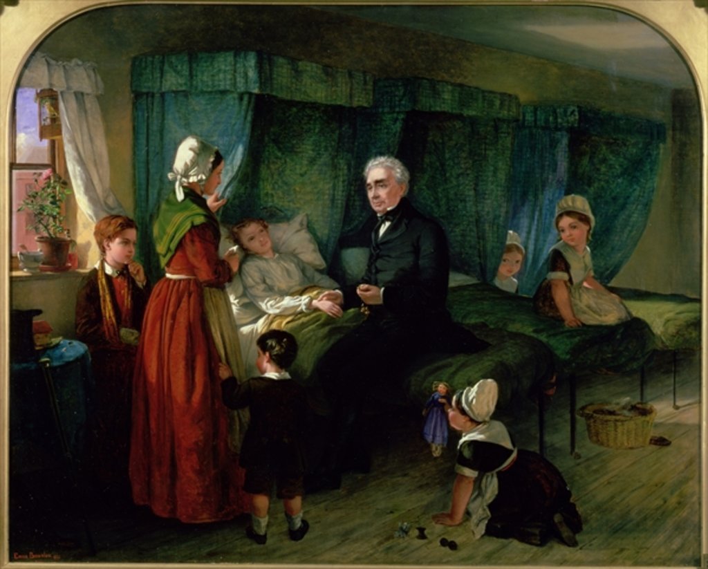 Detail of The Sick Room, 1864 by Emma Brownlow