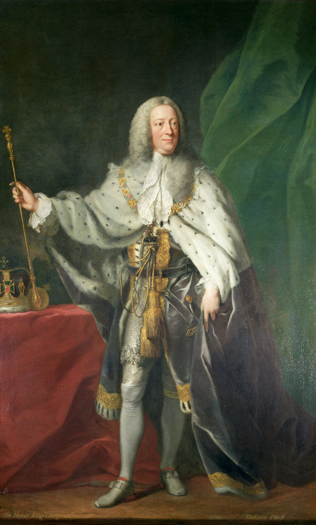 Detail of Portrait of King George II, 1758 by John Shackleton