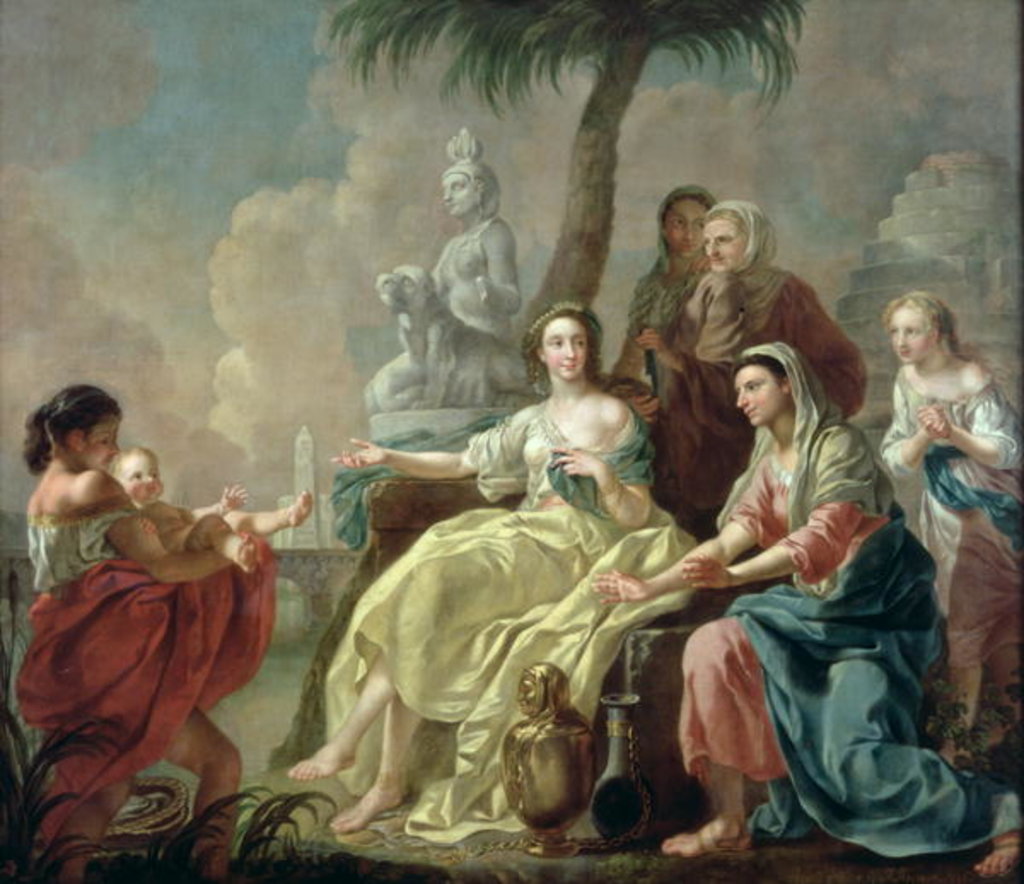 Detail of The Finding of the Infant Moses in the Bullrushes, 1746 by Francis Hayman