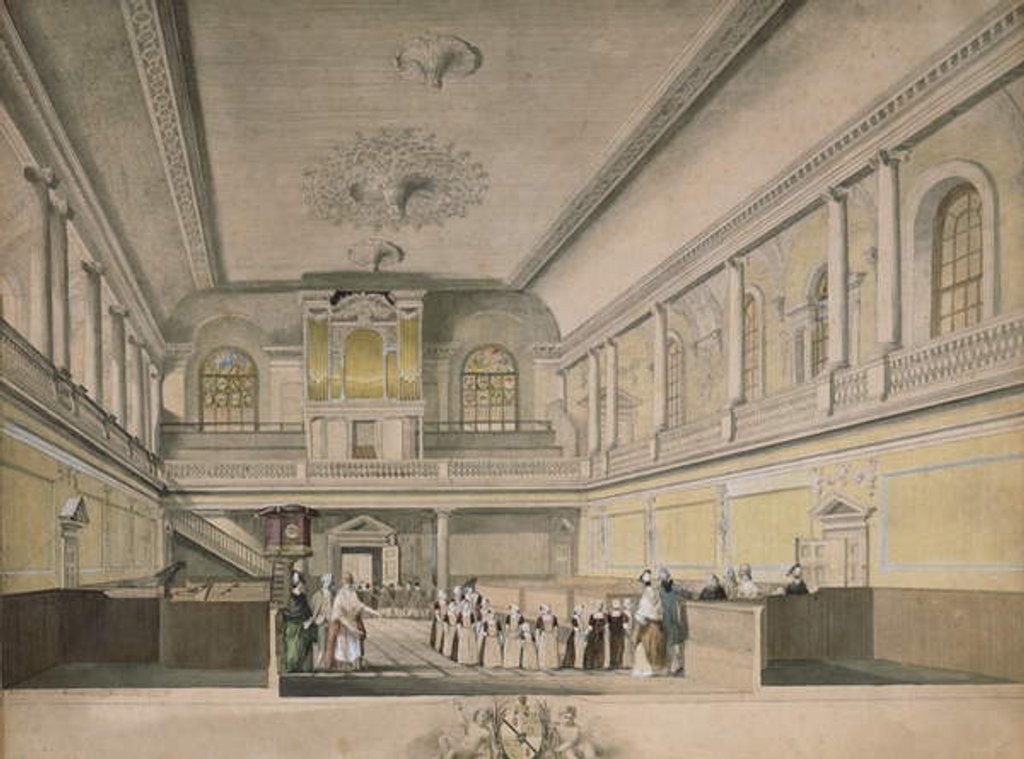 Detail of The Foundling Hospital Chapel looking West, 1773 by John Sanders