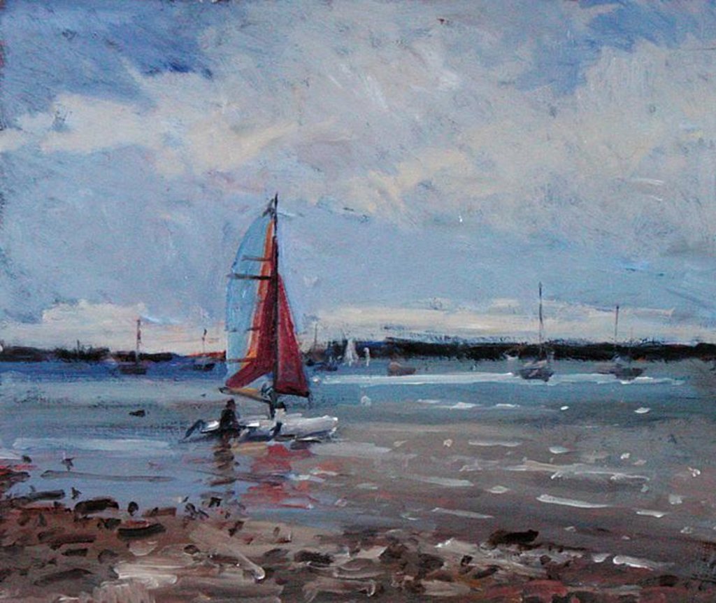 Detail of Catamaran, Brittany by Christopher Glanville