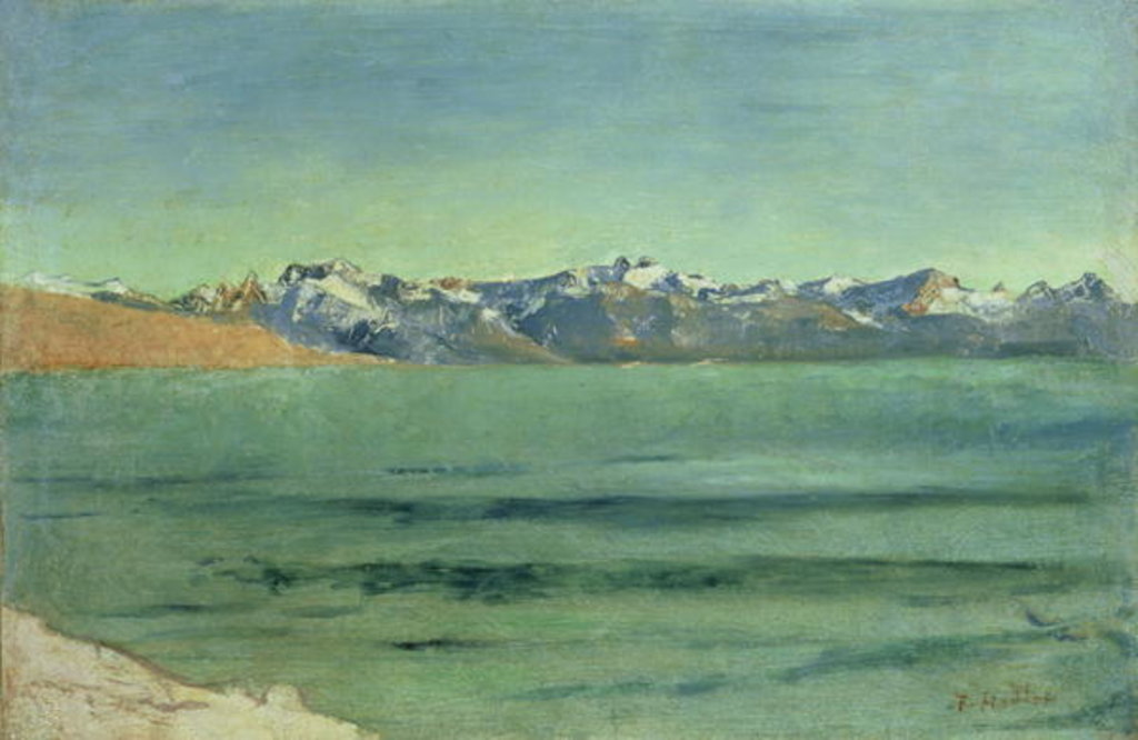 Detail of Sunrise Over Mont Blanc, c.1890 by Ferdinand Hodler