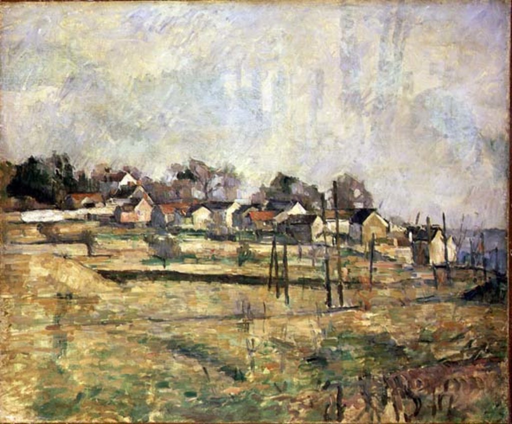 Detail of Landscape, c.1873-77 by Paul Cezanne