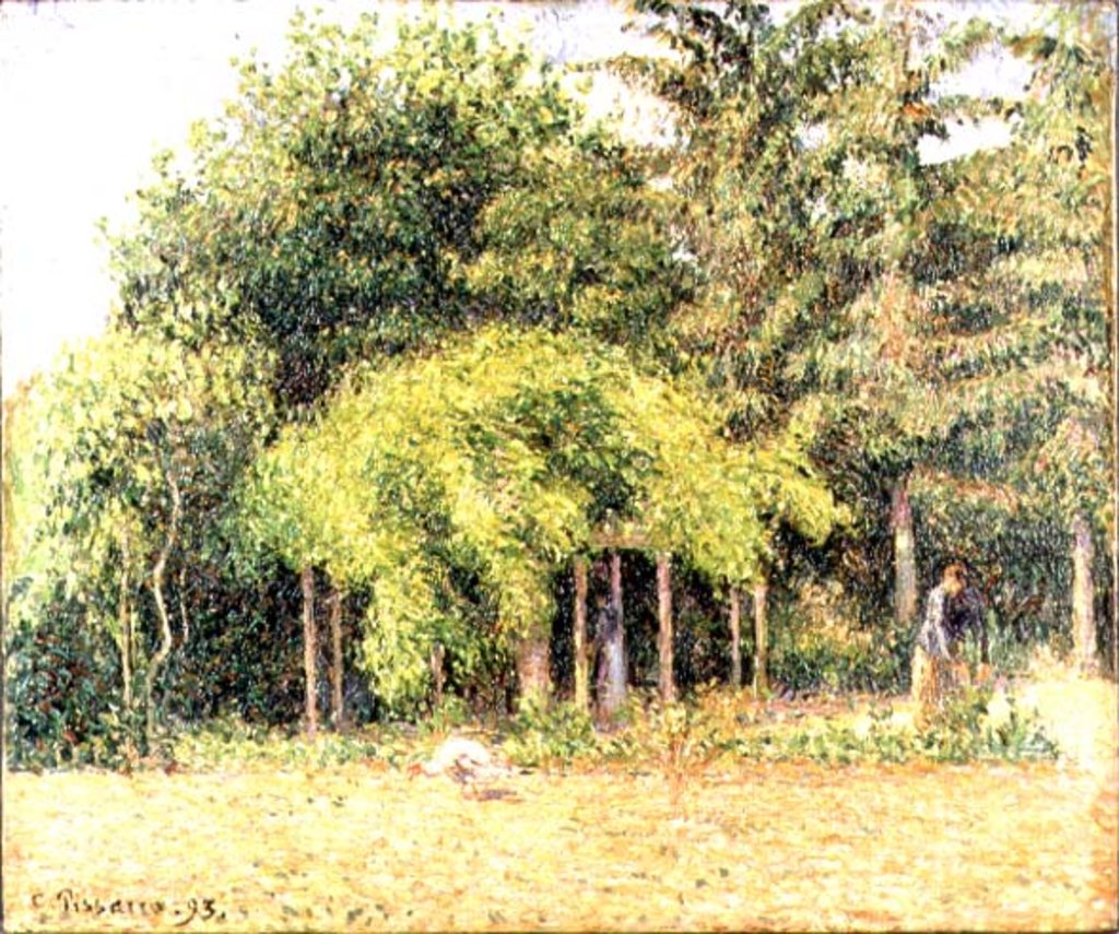Detail of The Arbour at Eragny, 1893 by Camille Pissarro