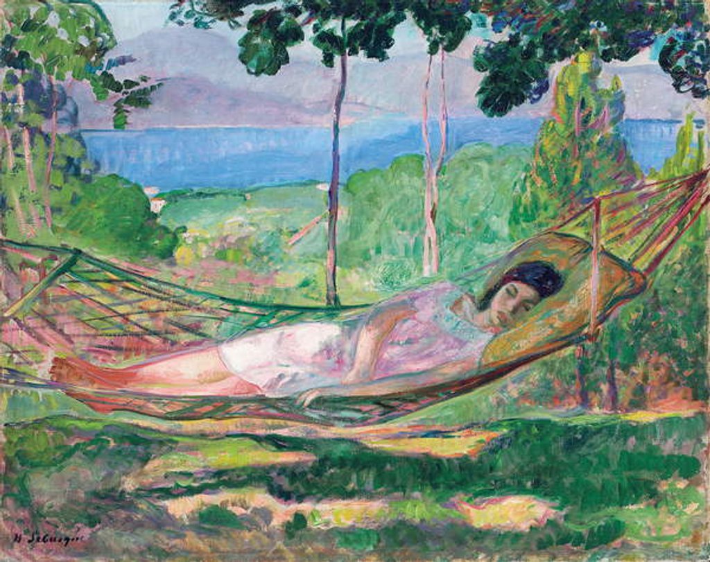 Detail of Villa Derniere, St. Tropez by Henri Lebasque