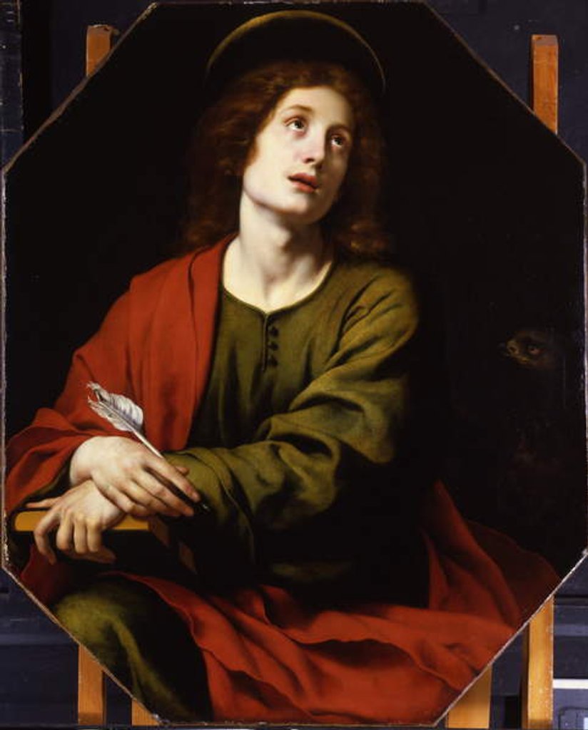 Detail of St. John the Evangelist by Carlo Dolci