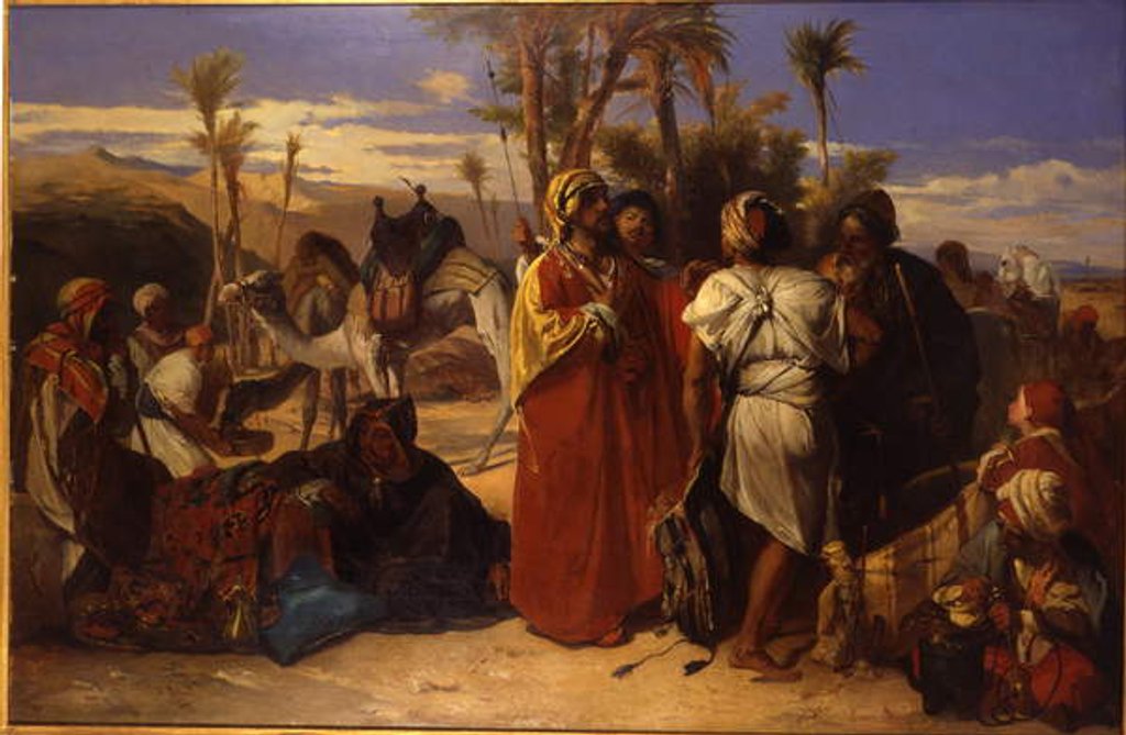 Detail of At the Oasis by Jean Francois Portaels