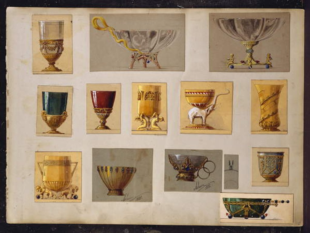 Detail of Selection of designs, House of Carl Faberge by Carl (firm of) Fabergé