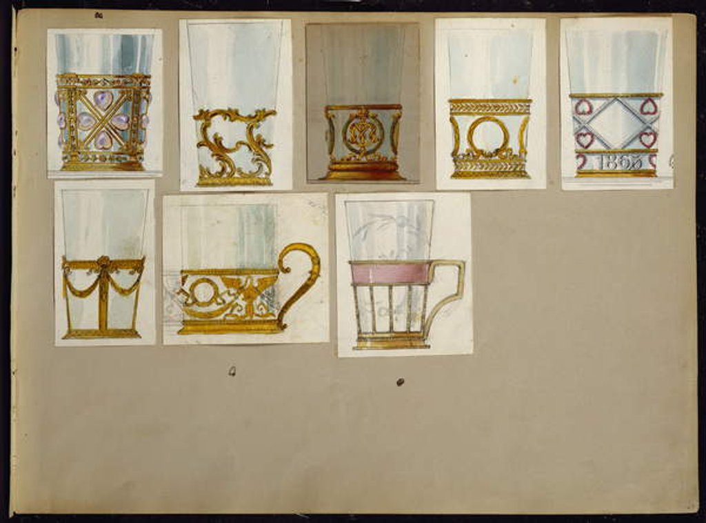 Detail of Selection of designs, House of Carl Faberge by Carl Fabergé