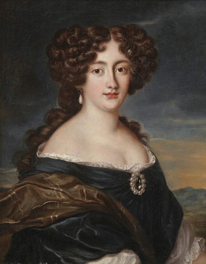Detail of Portrait of Ortensia Mancini by Jacob Ferdinand Voet