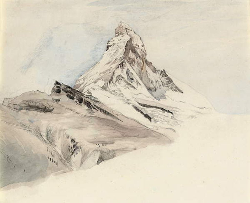 Detail of The Matterhorn, Switzerland by John Ruskin