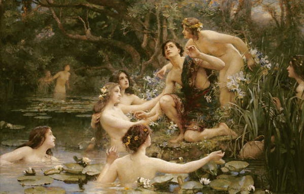 Detail of Hylas and the Water Nymphs by Henrietta Rae