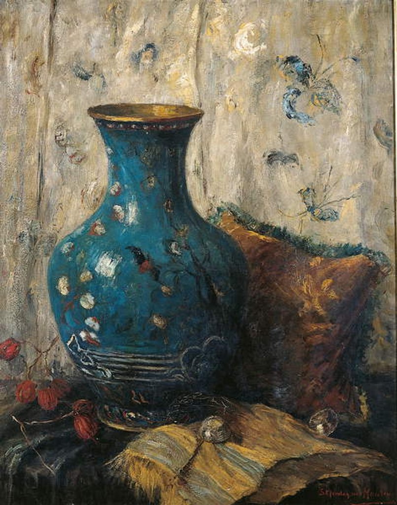 Detail of Blue Vase by Sientje Mesgad-van Houten