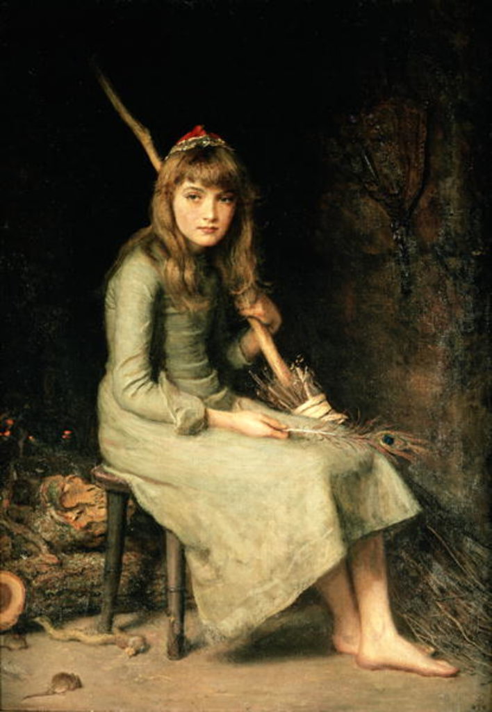 Detail of Cinderella, 1881 by John Everett Millais