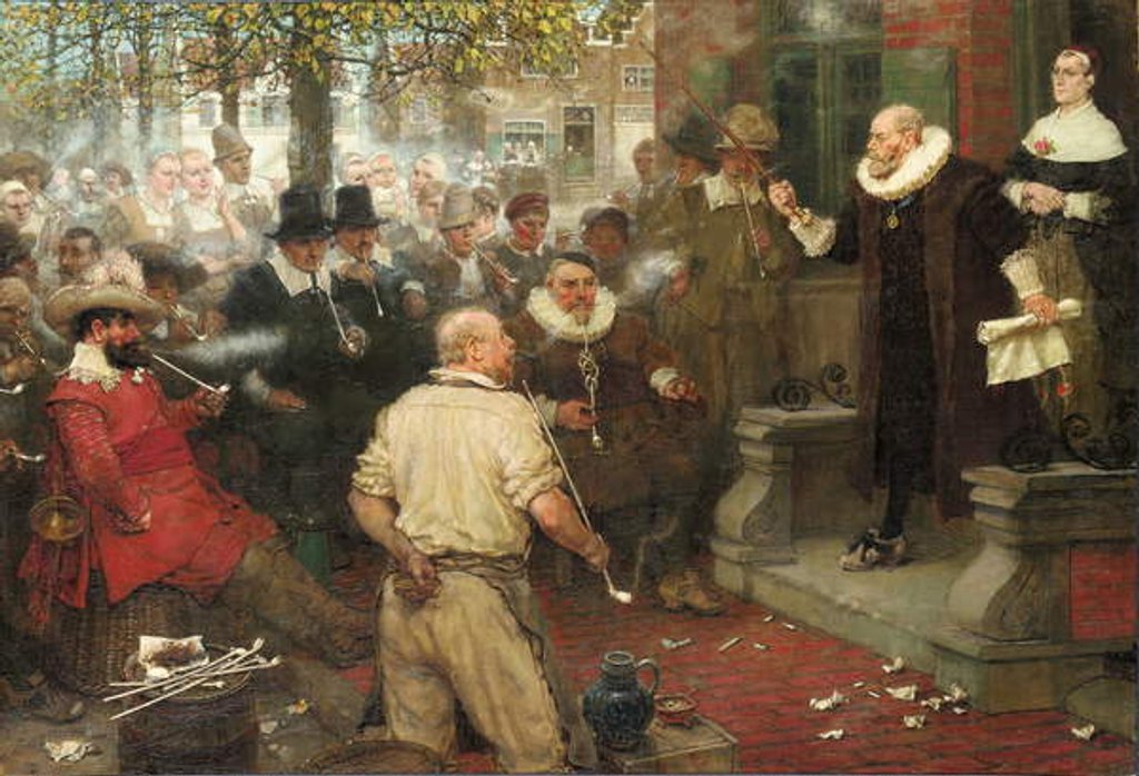 Detail of The Smokers' Rebellion by George Henry Boughton