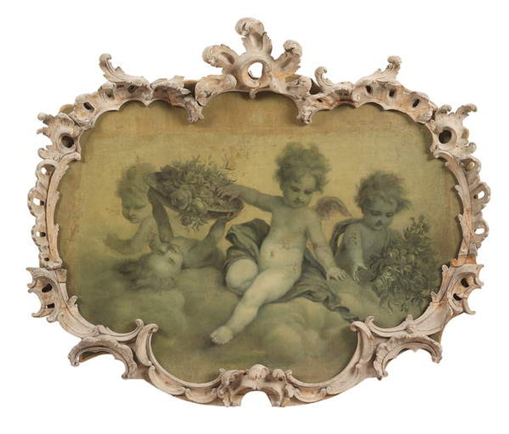 Detail of Putti disporting by Francois Boucher