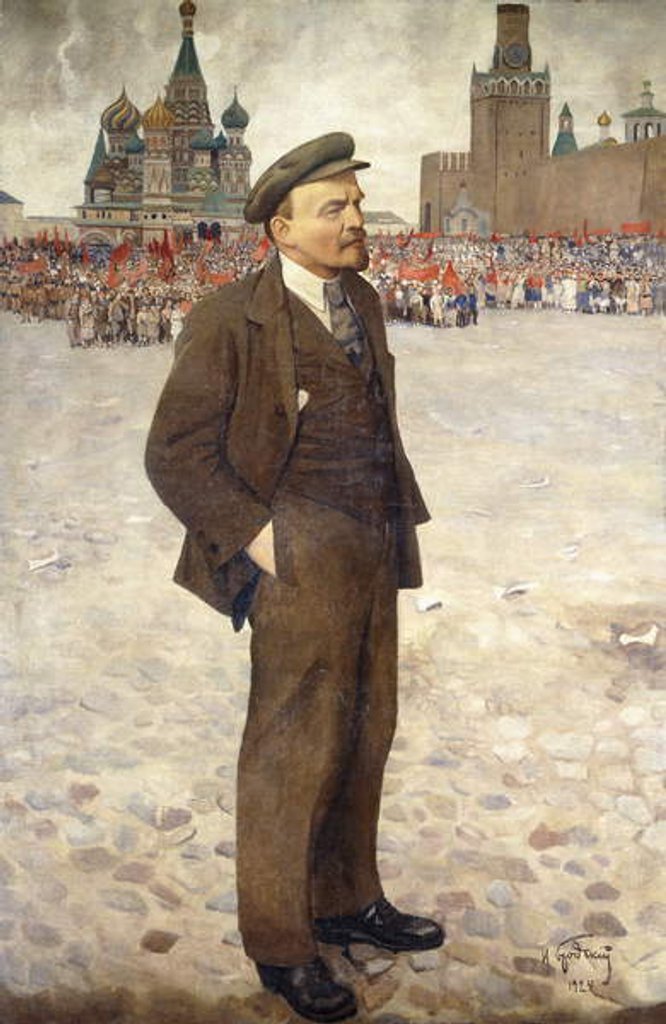 Detail of Lenin in Red Square, 1924 by Isaak Israilevich Brodsky