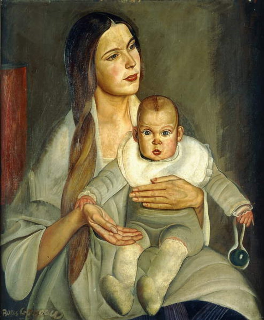 Detail of Motherhood by Boris Dmitrievich Grigoriev