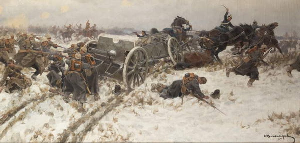 Detail of Military Skirmish, 1915 by Alexander Alexeyevich Alexeyev
