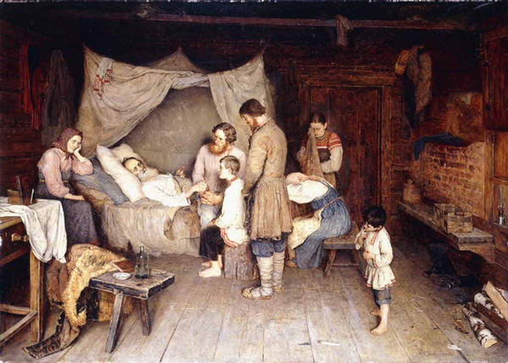 Detail of Farewell, 1893 by Nikolai Petrovich Bogdanov-Belsky