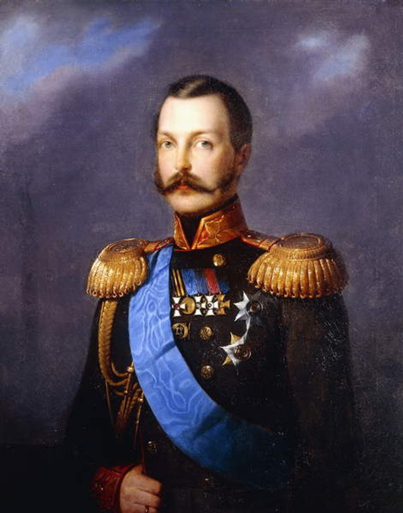 Detail of Portrait of Tsar Alexander II by Paul Antonovich (1823-1913) Rizzoni