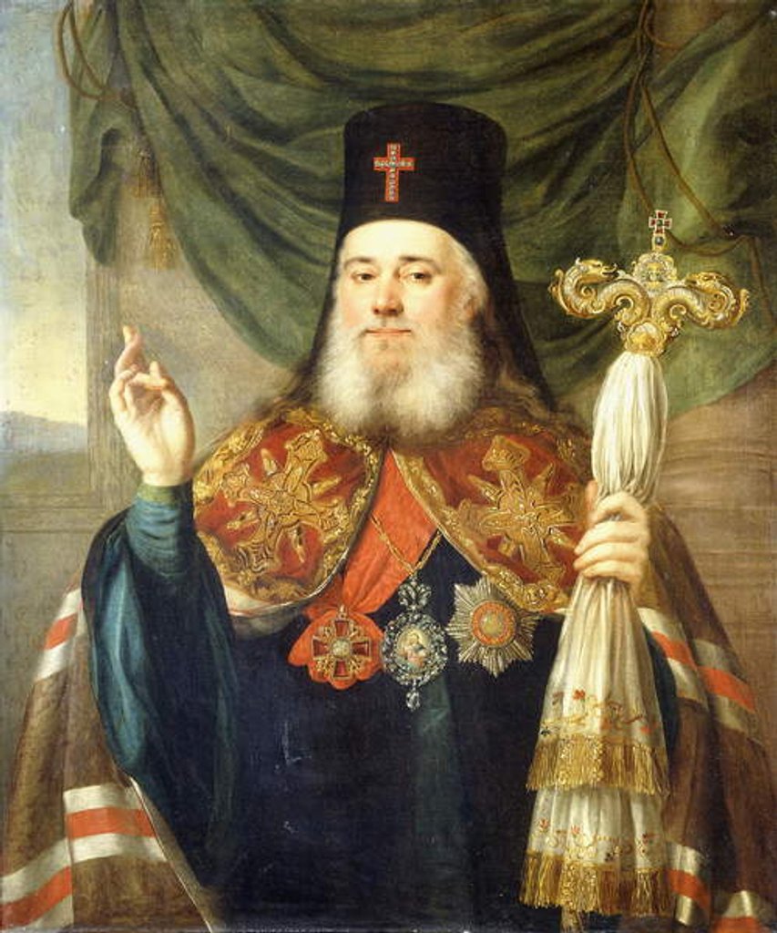 Detail of Portrait of Platon, Metropolitan of Moscow and Kolomna by Vladimir Lukich Borovikovsky