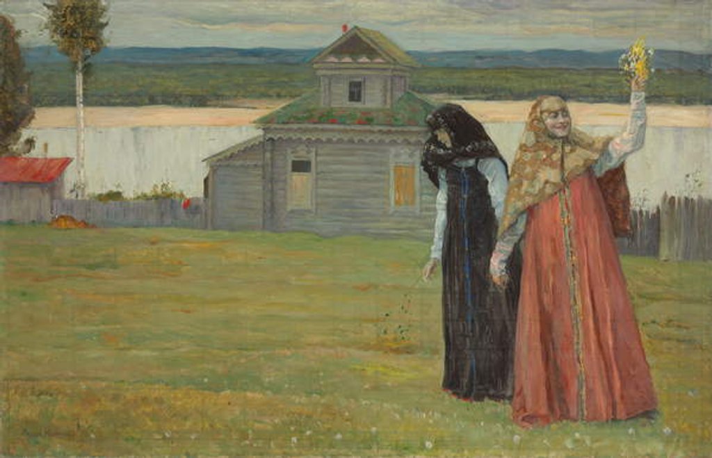 Detail of Two Sisters, 1923 by Mikhail Vasilievich Nesterov