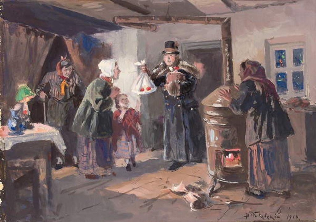 Detail of The Benefactress, 1914 by Vladimir Egorovic Makovsky