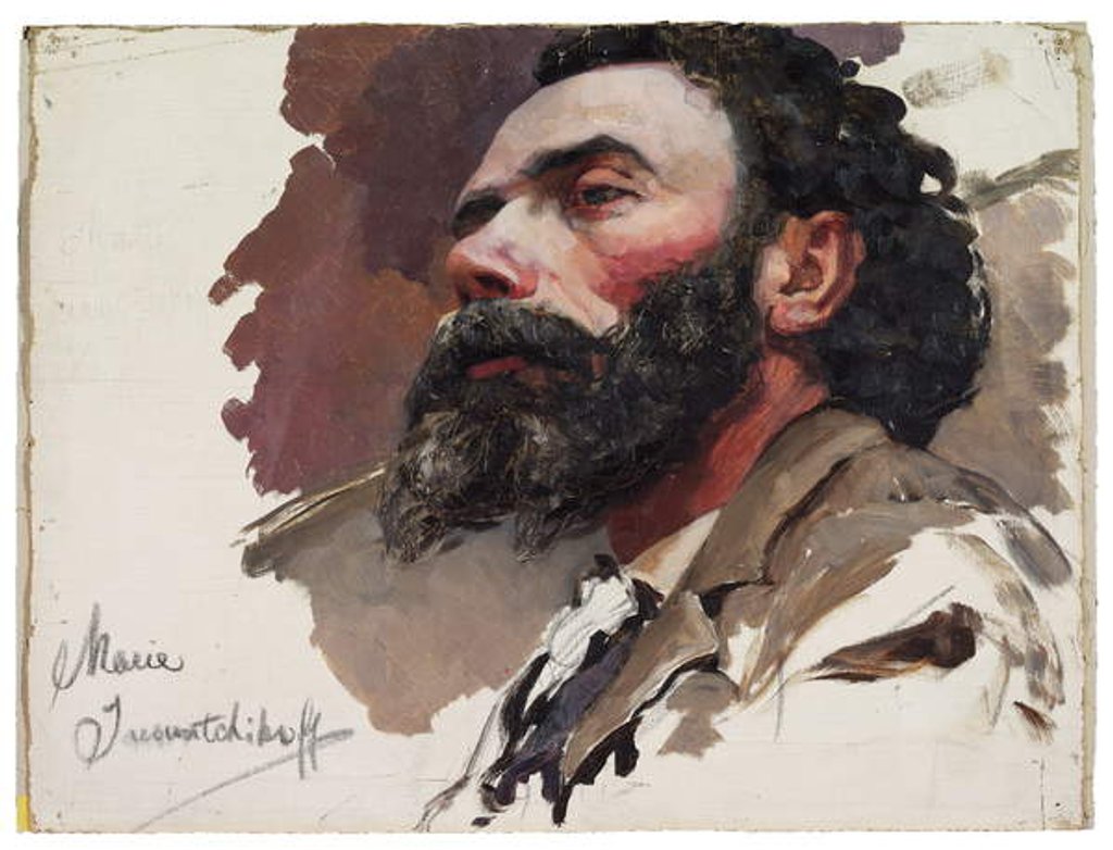 Detail of Portrait of a Man by Maria Iakunchikova