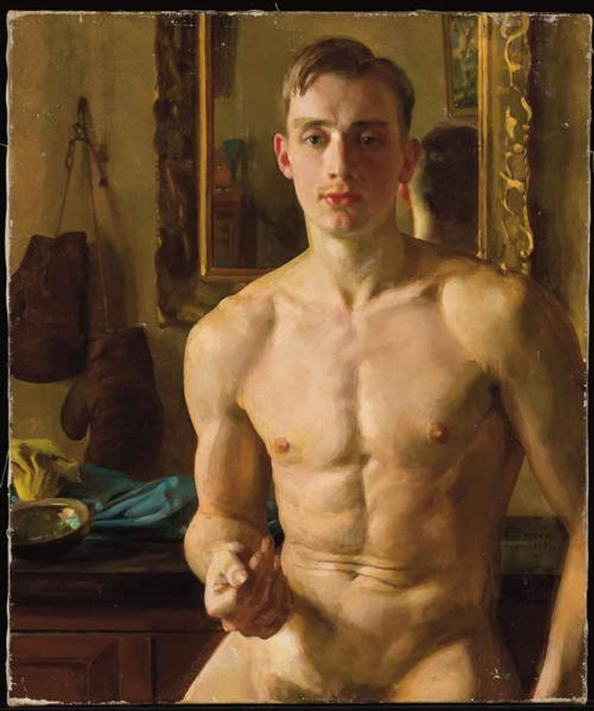 Detail of The Boxer, 1933 by Konstantin Andreevic Somov