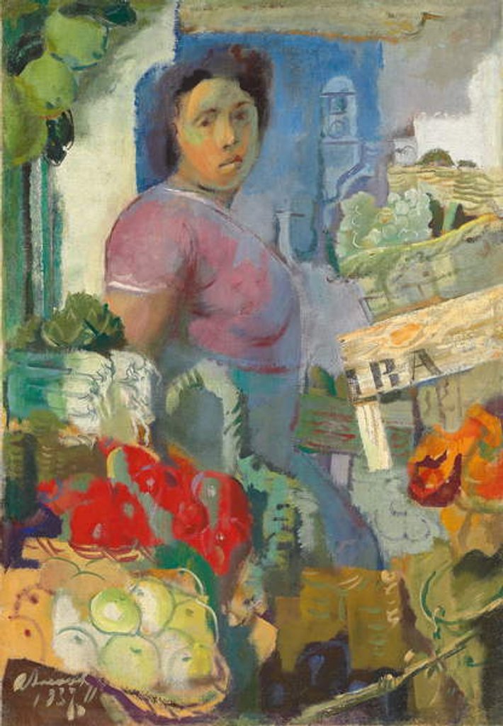 Detail of The Fruit Seller, 1937 by Alexandre Iacovleff