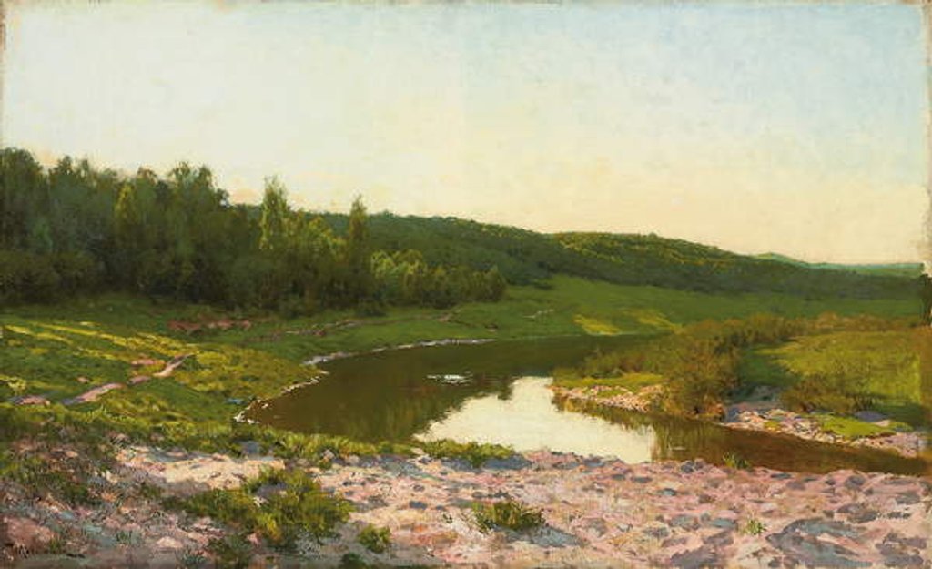 Detail of By the Water's Edge by Isaak Ilyich Levitan