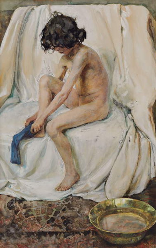 Detail of After the Bath by Elena Polenova