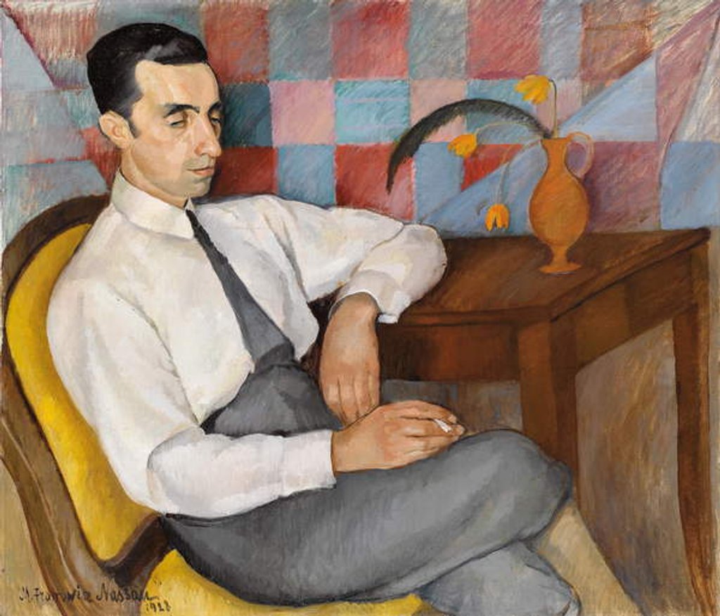 Detail of Portrait of a Man, 1928 by Maria Fromowicz Nassau