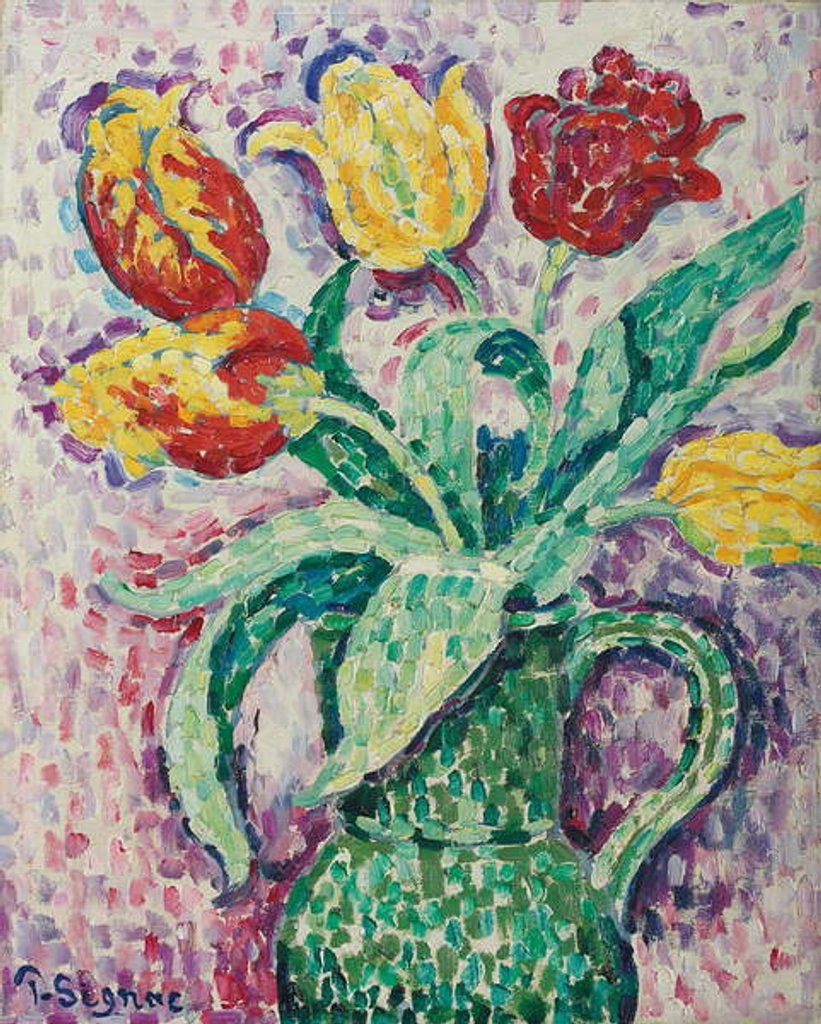 Detail of The Green Vase, 1920 by Paul Signac