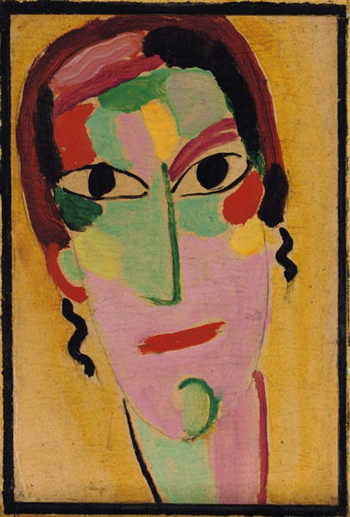 Detail of Mystical Head: Completely Awake, c. 1917 by Alexej von Jawlensky