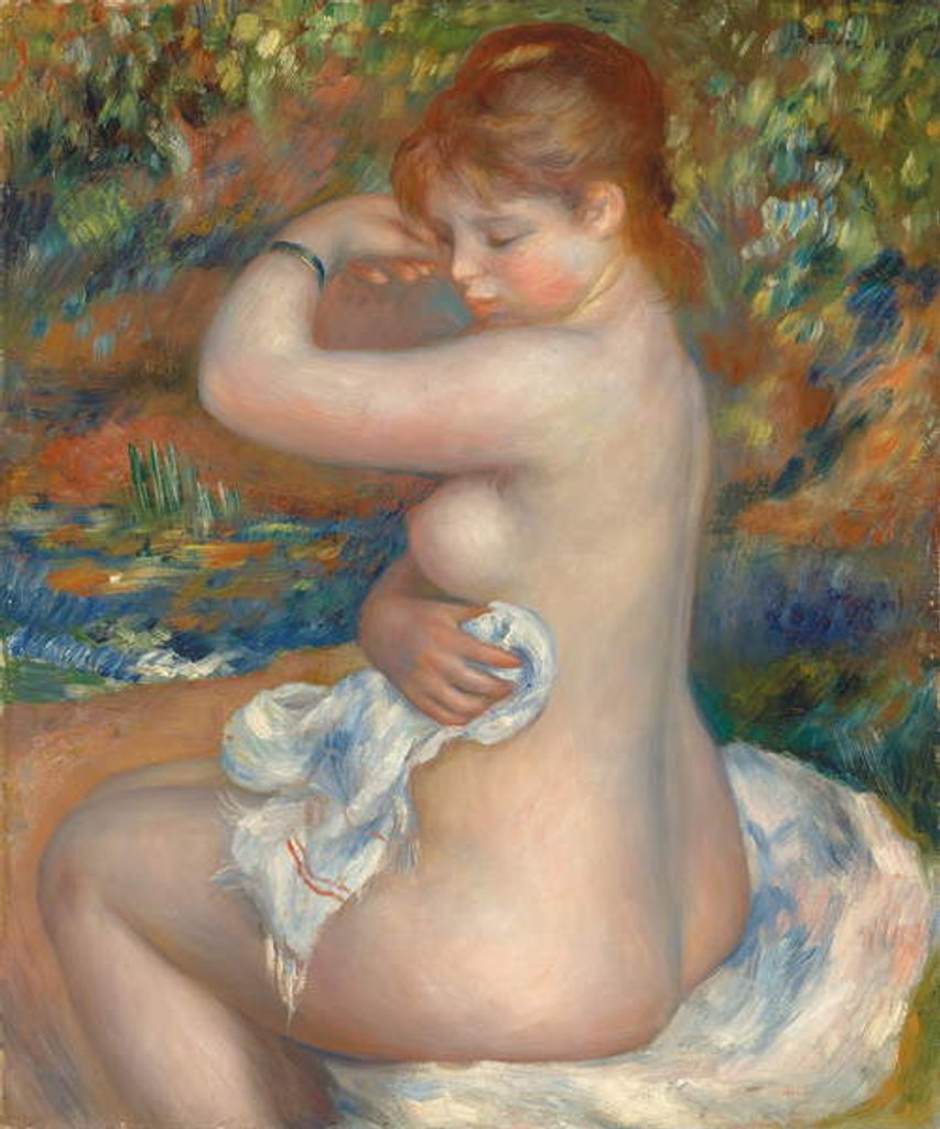 Detail of Bather; Baigneuse, 1888 by Pierre Auguste Renoir