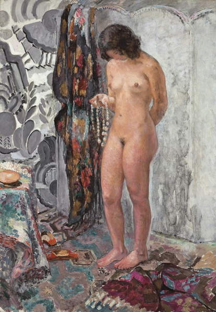 Detail of Standing Nude with a Necklace, c. 1923 by Henri Lebasque