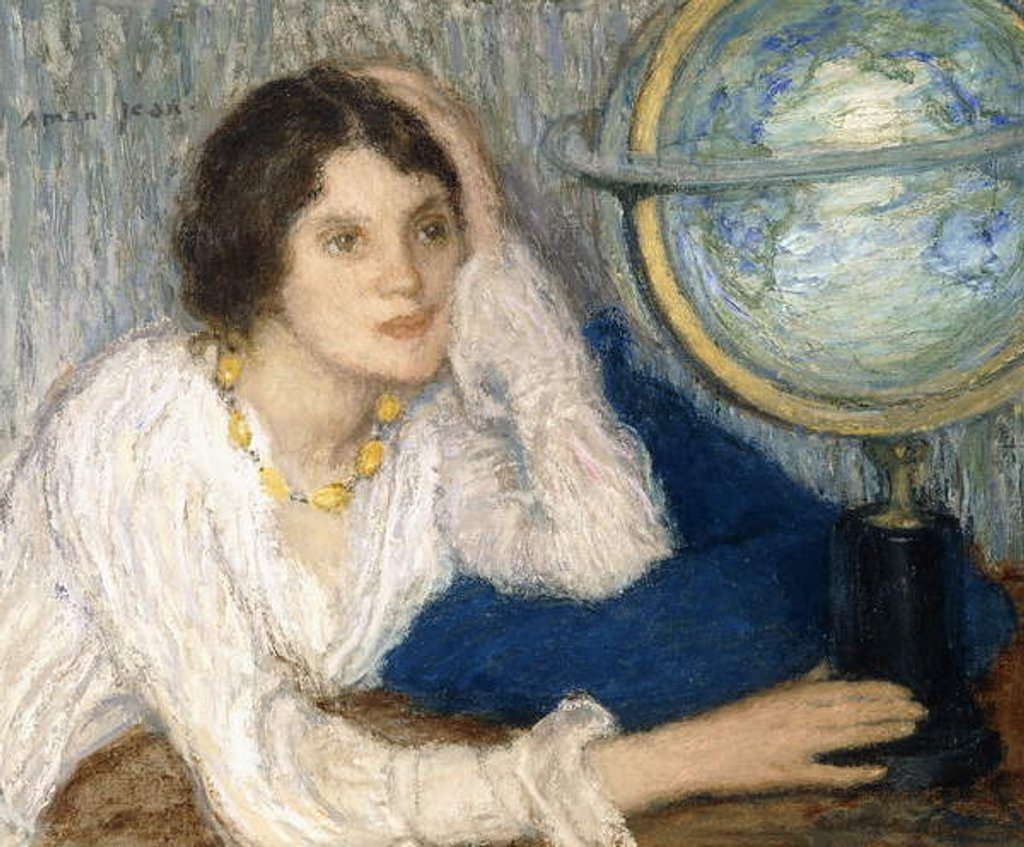 Detail of Le Beau Voyage by Edmond-Francois Aman-Jean