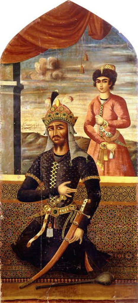 Detail of Portrait of Afrasiyab, King of Turan, c.1803-4 by Ali Mihr